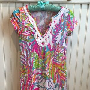 LILLY PULITZER Short Sleeve Summer Print Dress xs
